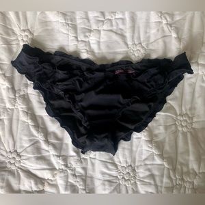 Victoria’s Secret Black Ruffle Bikini Bottoms